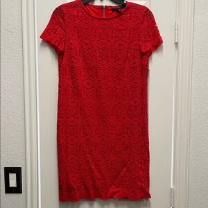 Maggy London Red Lace Mini Dress